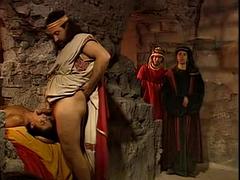 오랄섹스, 흑갈색 머리, 핸드잡, 하드코어, 타는, 빈티지