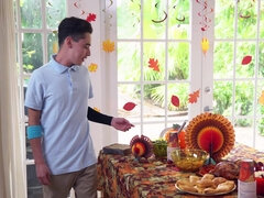 Cory punishes stepson for fucking her pumpkin pie