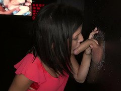 Good gloryholeaction with a duo cocks and a talented babe