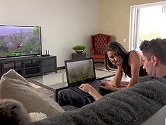 Step-mother Reagan Foxx steals stepsons cock