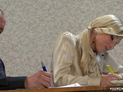 Sort, Hundestilling, Håndjob, Læder, Nylonstrømper, Satin, Trekant, Bryster