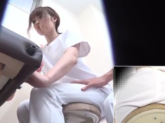 Newcomer masseuse girl gets anal orgasm from master&rsquo;s fingers while massaging a client Part 1