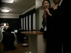 Fetching Japanese maried female performing in cuckold porn video