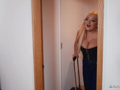 Double Booked, Double Banged AirBnB Threesome Adventure: Danny D, and Monster tits Blonde Moms Sienna Day, Lana Wolf