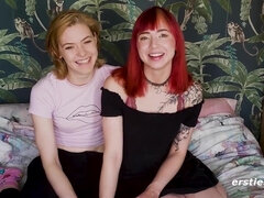 Horny Redhead and Blonde Lesbian Girls Get Together To Have Horny Homemade Sex with Toys