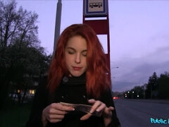 Spanish Redhead Gives Stranger A Ride On Her Bubble Ass 1 - Public Agent