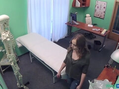 Leie, Blasen, Arzt, Hundestellung, Lecken, Krankenschwester, Büro, Arsch lecken
