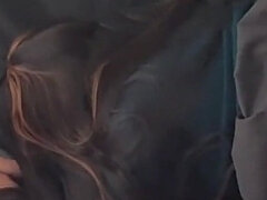 It's in the Other Hole!! Submissive Amateur Schoolgirl Fucked in Skirt and Stockings