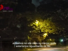 Dogging 4 - Cristina Almeida is pregnant and fucks with strangers on a hidden square at Mirante da Lapa - S&atilde;o Paulo - Brazil