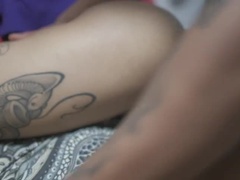 Noire, Collège université, Allemand, Massage, Petite femme, Pute