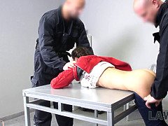 Brutal, Grupo, Policía, Castigada, Realidad, Flaco, Trio, Uniforme