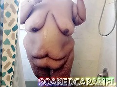 Watch Sexy BBW take a Soapy Shower