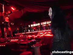 Peter Stallion hooks up with Kiaro Santini in a steamy strip club fuck-fest