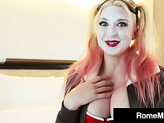 Harley Quinn Leya Falcon ravages phat Black Cock Rome Major!