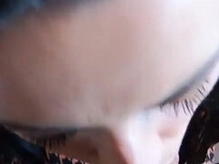 아마추어, 흑갈색 머리, 사정 샷, 라티나, 가죽, 밀프, 나일론, 스타킹