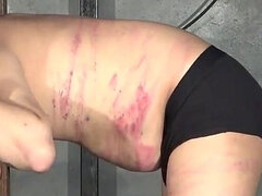 A Hero of Justice Has the Evil Female Boss' Fist Inserted Into His Anal