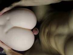 Doused an Elastic Beauty with a Huge Portion of Hot Sperm, Covered Her Entire Back