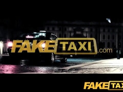 FakeTaxi Warm platinum-blonde with fun bags to die for
