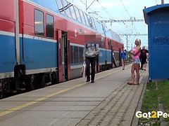 Compilation of kinky public pissing & peeing with hot european babes in HD