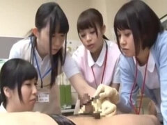 アジア人, フェティッシュ, 手コキする, 日本人, 看護婦