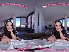 VRBangers Angela White takes a big cock between her big tits VR porn