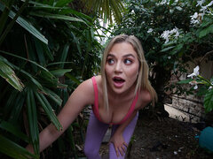 Blake Blossom shows off her skills on neighbor's dick