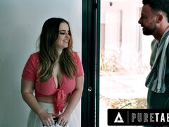 PURE TABOO Pervert Lonely Man Agrees To Host Homeless Codi Vore IF He Can Watch Her Shower