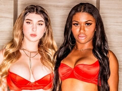 Duży tyłek, Obciąganie, Styl na pieska, Kobiety mężczyzna, Obciąganie, Wielorasowy, Mamuśka, Trójkąt