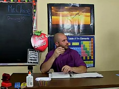 Ebony twink Robbie Anthony gets ass fucked by teacher David Chase