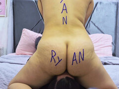 Amatéři, Kuřba, Pár, Creampie, Sezeni na obličeji, Latinské