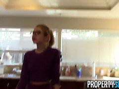 Alina West turns her innocent agent into a crazy sex demon in PropertySex POV
