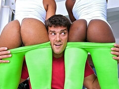 デカチン, フェラチオ, 黒人, 女 人男 人, 異人種間, 自然山雀, ティーン, オッパイの