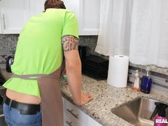 Cleaning House With Ms London's Huge Black Tits - interracial reality hardcore feat BWC stud Alex Legend