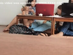 Candid Bare Feet of 2 Japanese Girls and Another Asian Girl