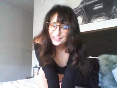 Mamada, Morena, Gafas, Pajear, Afeitado, Adolescente, Tetas, Juguetes