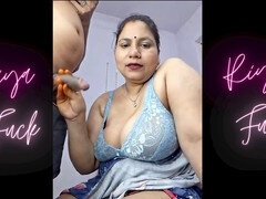 Tante, Pijpbeurt, Stel, Sperma shot, Huisvrouw, Indisch, Tepels, Speelgoed