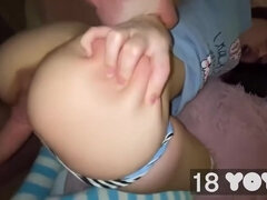 お尻, デカチン, 茶髪の, 巨乳な, チン, 乳首, オーガズム, ティーン