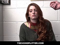 Redhead Teen Shoplifter Aria Carson Fucked By Officer After Deal Is Reached