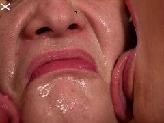 Amatööri, Blondi, Ruskeahiuksinen, Alistaminen, Nainen, Lutka, Tiukka, Märkä