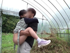 Asiater, Kukk suging, Brunette, Par, Ansikt sittende, Japaner, Utendørs, Ridning