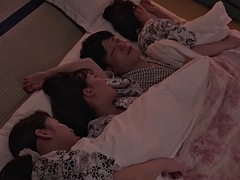 큰 가슴, 그룹, 일본인, 밀프, 쓰리섬