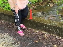 Amatør, Amerikansk, Dildo, Beskidt snak, Kvinde, Onani, Mor, Udendørs