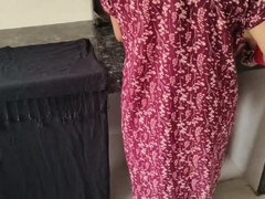 Desi Bhabhi Sagita Sharm Hot Indian Festival Sex in Kitchen with Stomach Pain Twist