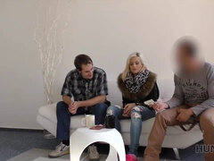 Blonde teen with a Czech name can't resist the temptation of the hunt for truth
