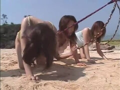 Asiatica, Fetish, Hardcore, Giapponese, Lesbica, All'aperto, Pisciando, Schiavo