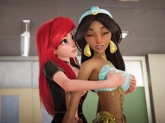 Sborrata, Futanari, Masturbazione, Figa, Rossa, Calze, Ragazza