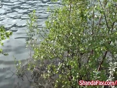 Avsugning, Brunett, Ansiktsbehandling, Blottande, Hd, Milf, Utomhus, Pov