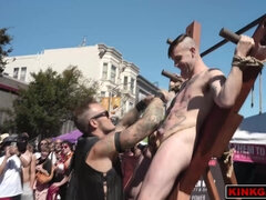 緊縛, ボンデージ, 服従, 毛深い, 陵辱, ラフ, 剃毛, タトゥー