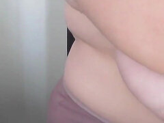 Amateur, Belle grosse femme bgf, Fille latino, Seins naturels, Mamelons, Seins flasques