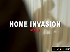 Purgatoryx home invasion part trio with Bella Jane